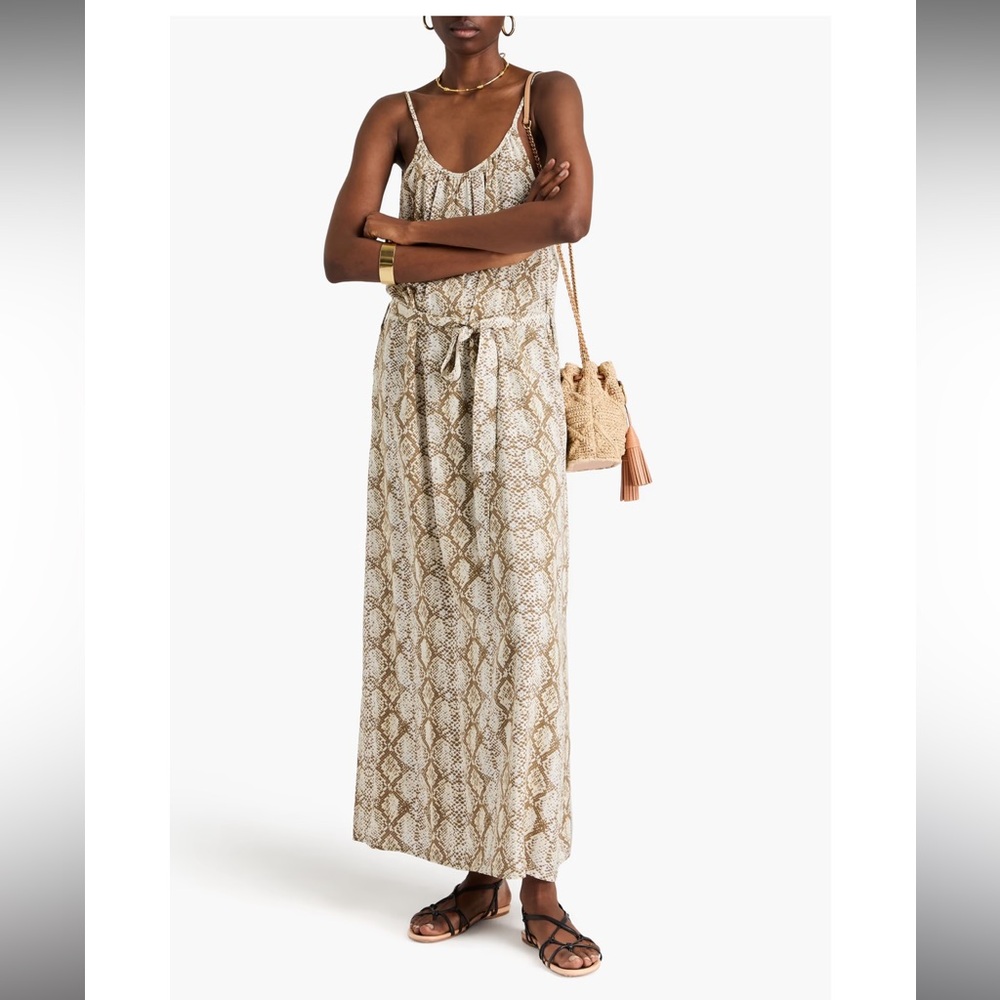 Melissa Odabash Snake Print Maxi dress cover up